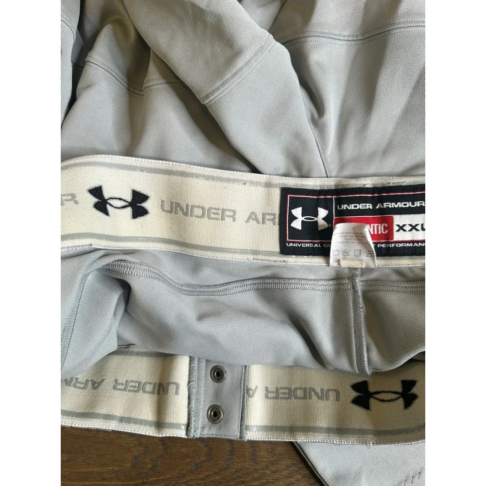 Under Armour Men's Gray Piped Reinforced Knee Baseball Pants Size 41